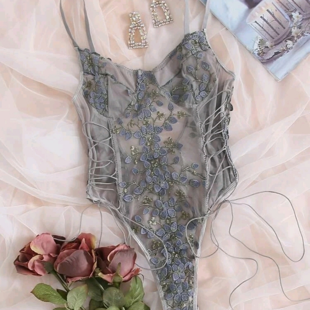 Floral Lingerie Bodysuit